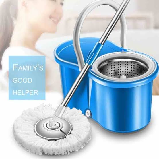 360 Rotating Cleaning Mop Interchangeable Mop Floor Compact Twisted Mop Accessories Household Mop Tool (Big Size)random color