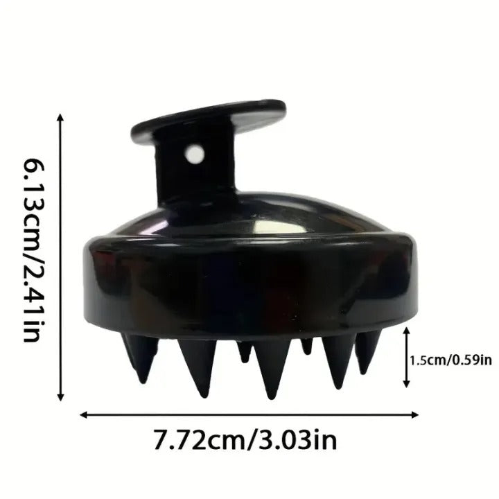 1 Piece Scalp Massager Shampoo Brush – Silicone Hair Scalp Scrubber for Deep Cleaning & Relaxing Massage (Multicolor, Pack of 1)