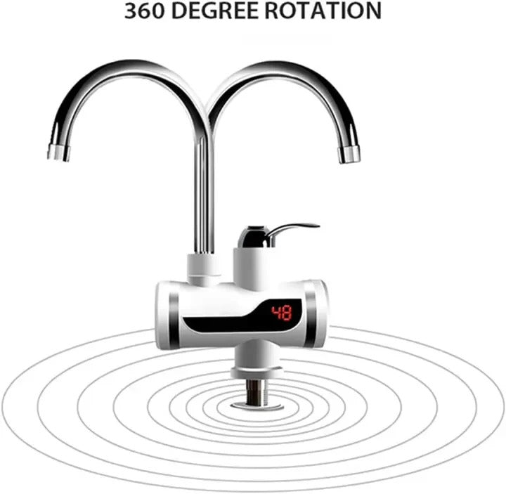 Electric Kitchen Instant 2500W Water Heater Tap – Instant Hot Water Faucet | Fast Heating Tankless Faucet