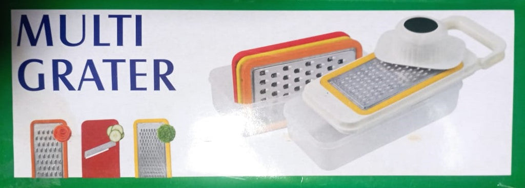 5-in-1 Multi Grater & Mandoline Slicer with Storage Box – Stainless Steel Blades Vegetable & Fruit Cutter