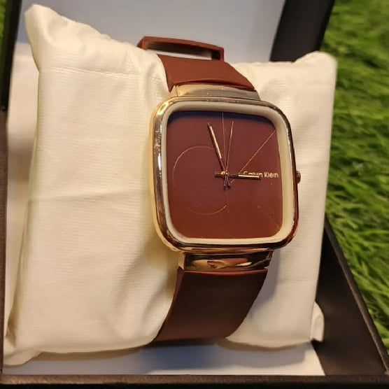 Calvin Klein Mens Watch With Square Dial Elegant Modern And Durable Timepiece For Daily Wear And Special Occasions - Black