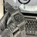 Skull Edition Luxury Watch With Striking 3D Skull Dial Premium Matte Black Case And Durable Rubber Strap (Without Box)