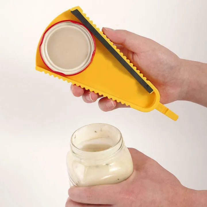 Creative Multi-Function Bottle Opener Jar Opener Twist Grip Lid Opener Kitchen Tool Random Colour 1PC