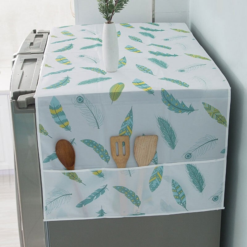 Anti-dust Waterproof Oil-proof Fridge Cover | Protective Refrigerator Top Cover | Random Design