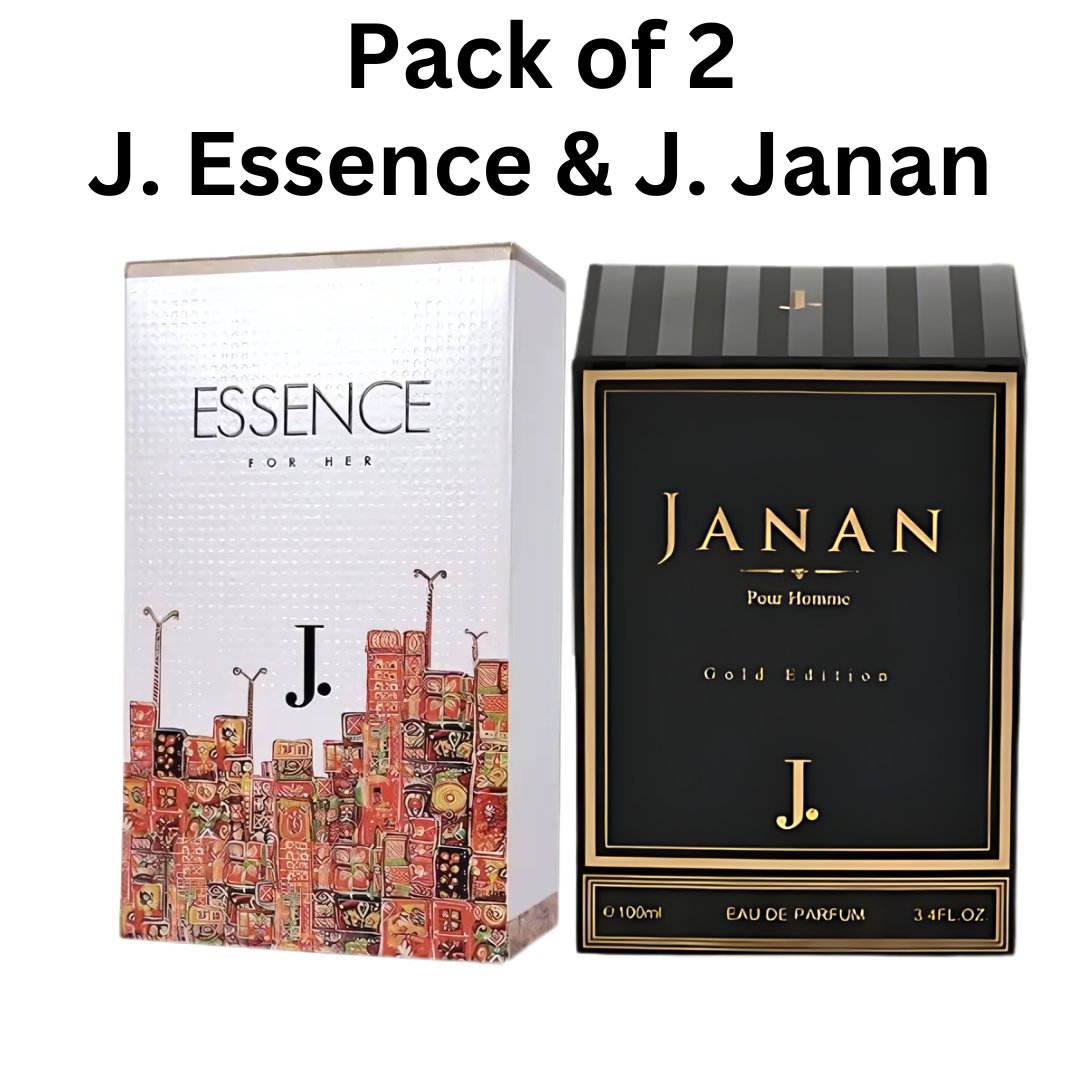 Pack of 2 - J. Essence & J. Janaan | Perfume For Men and Women - 100ml