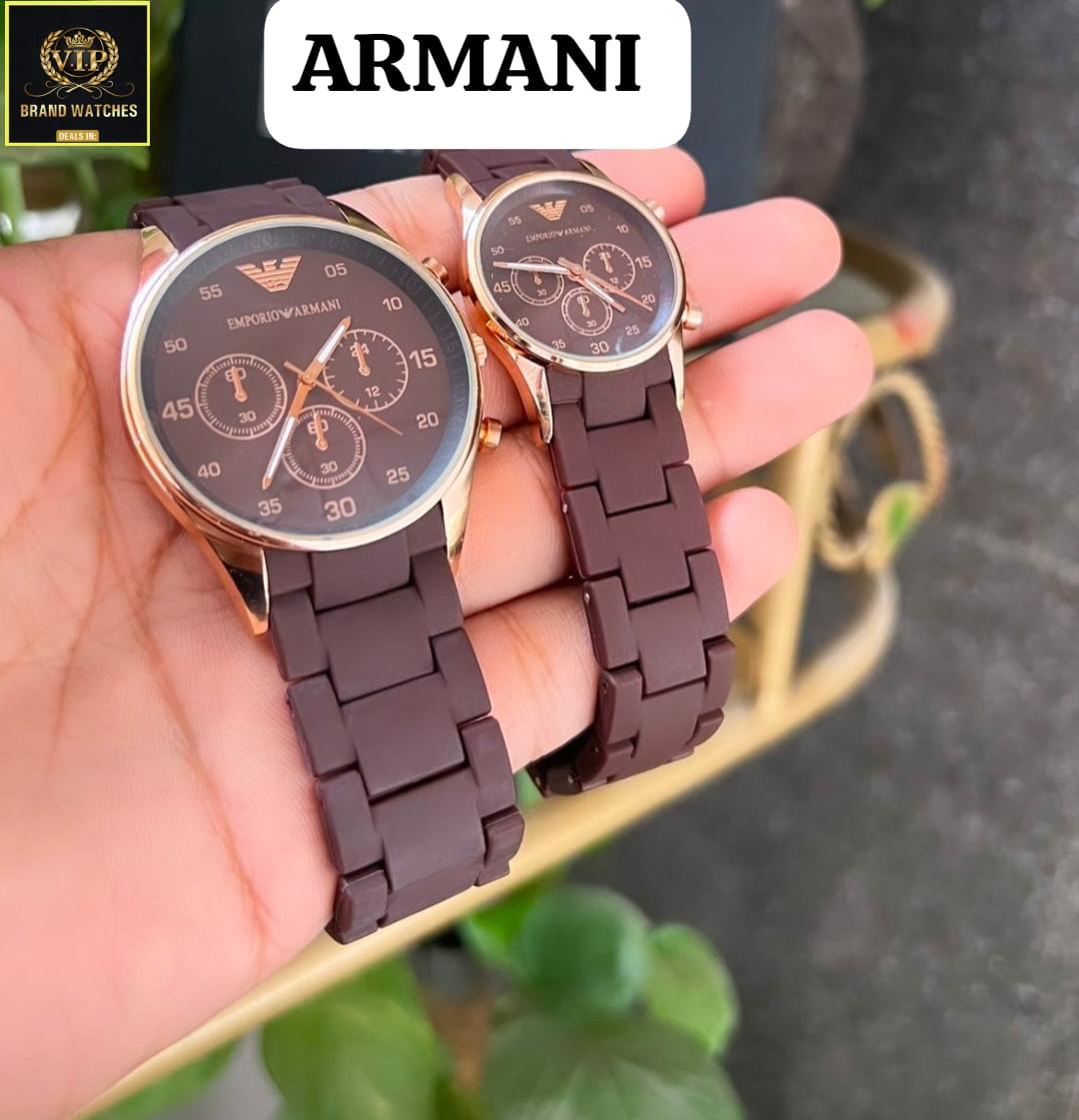 AA1 emporio armani couple watch ,Stylish  Watch Adjustable Strap