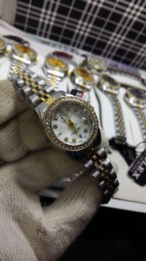 AA1 ROLEX DATE WORKING STAINLESS STEEL CHAIN